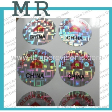 3d Embossed Hologram Security Labels 